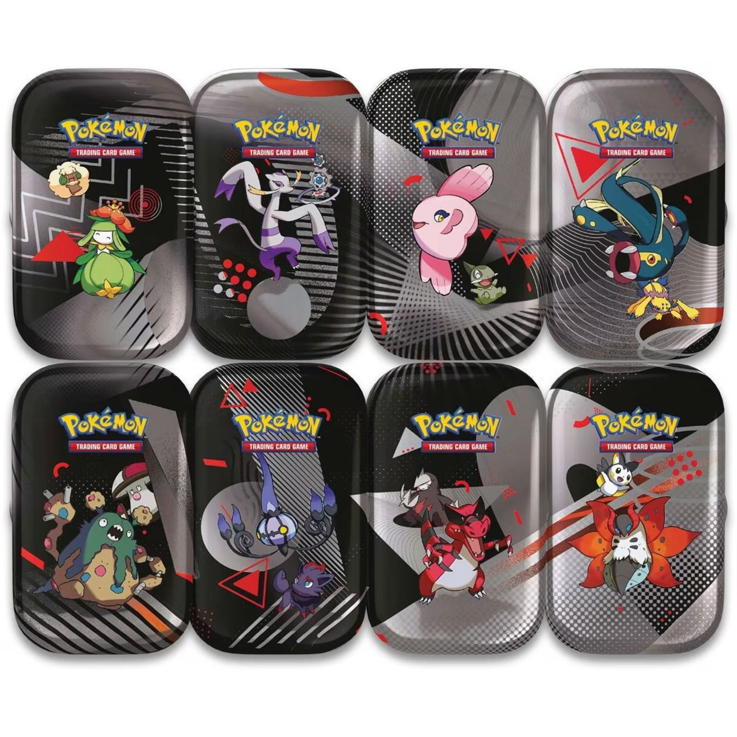 Black Bolt White Flare Mini Tins Assorted